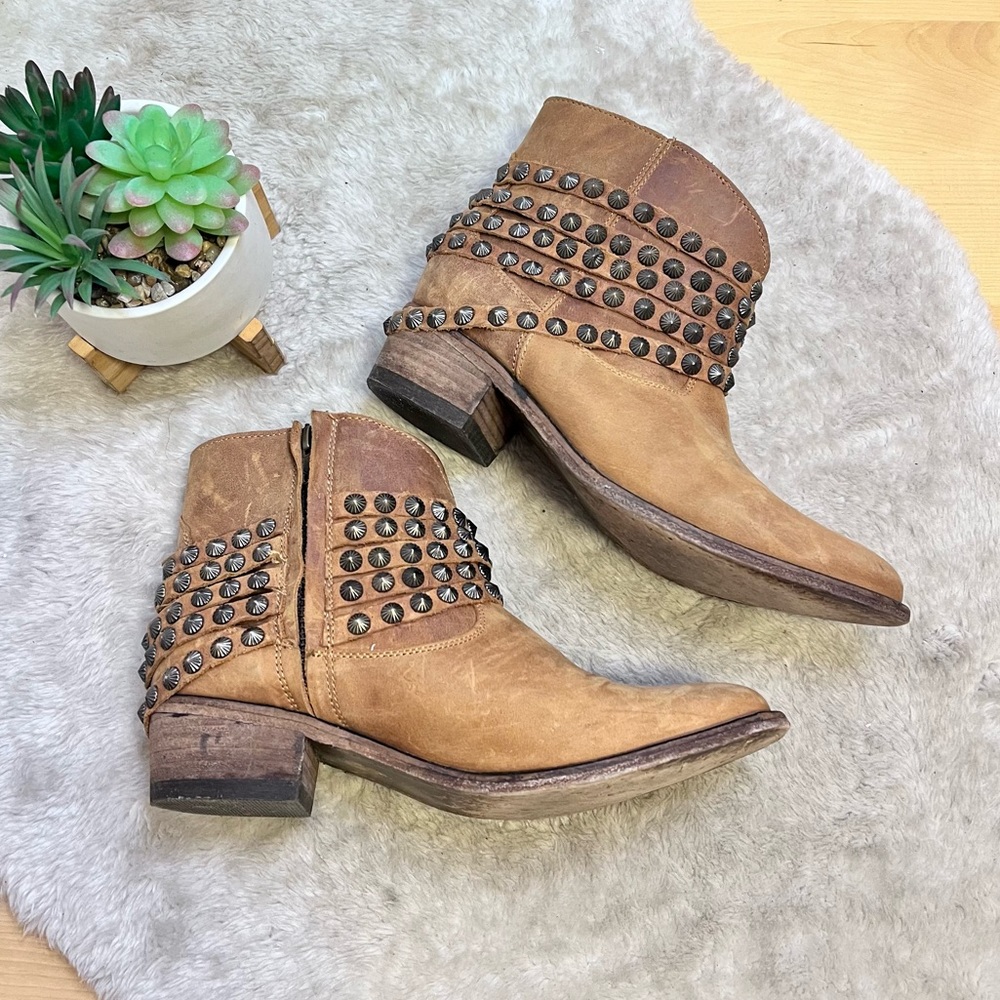 *Steve By Steve Madden | 'Jaane' Cognac Ankle Boo… - image 1